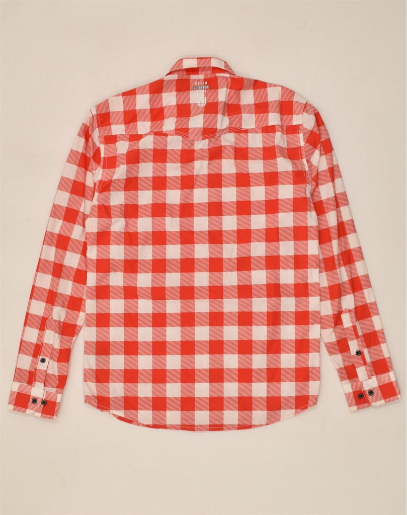 JACK & JONES Mens Shirt Large Red Gingham Cotton | Vintage Jack & Jones | Thrift | Second-Hand Jack & Jones | Used Clothing | Messina Hembry 