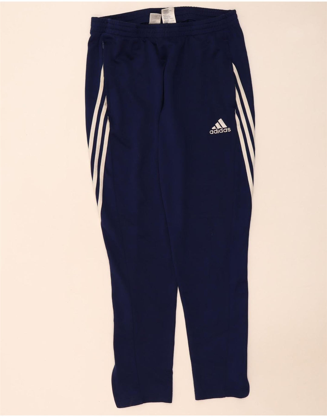 Adidas Mens Climalite Tracksuit Trousers Large Navy Blue Polyester