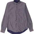 Tommy Hilfiger Mens Custom Fit Shirt Small Blue Cotton