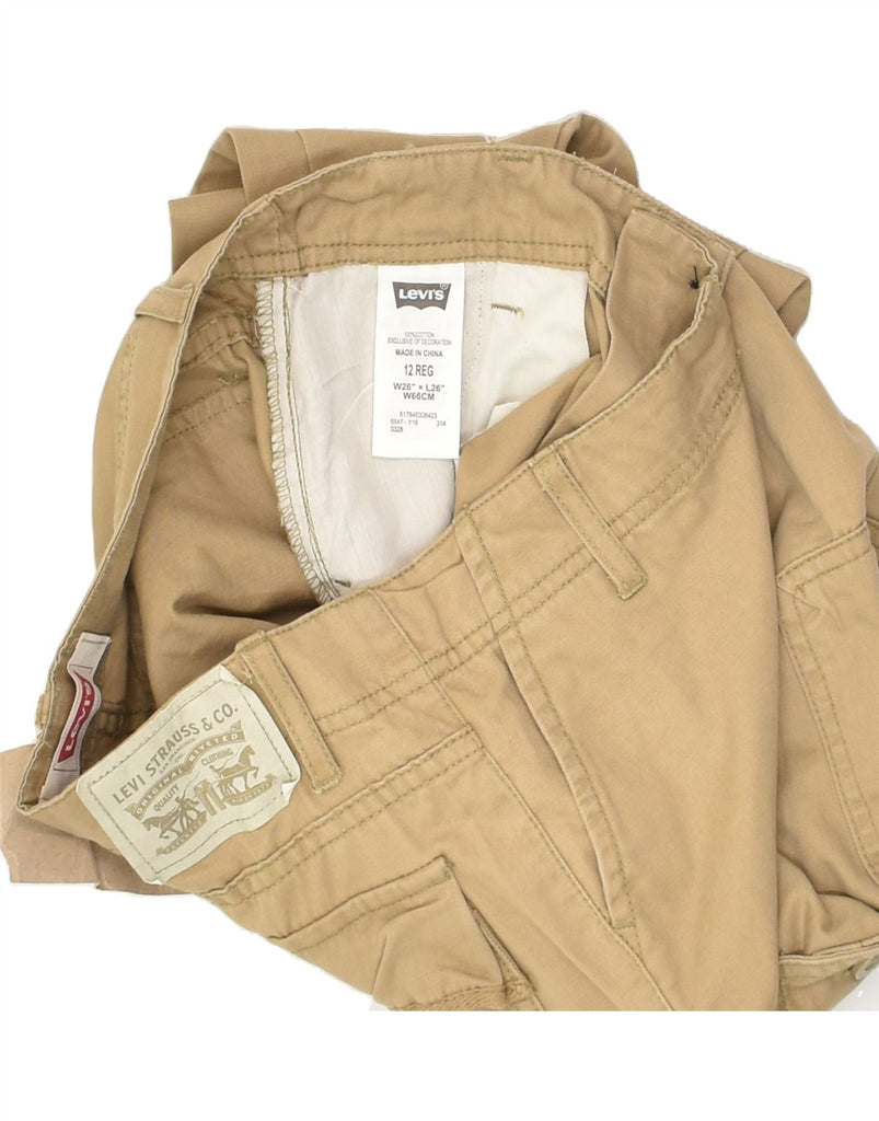 LEVI'S Boys Straight Cargo Trousers 11-12 Years W26 L27  Beige Cotton | Vintage Levi's | Thrift | Second-Hand Levi's | Used Clothing | Messina Hembry 