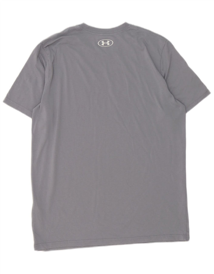 Under Armour Mens Loose Fit Graphic T-Shirt Top Medium Grey Cotton