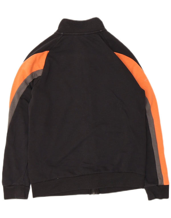 Adidas Boys Graphic Tracksuit Top Jacket 11-12 Years Black Colourblock