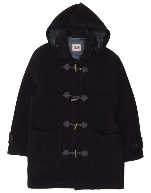 VINTAGE Mens Hooded Duffle Coat UK 42 XL Navy Blue