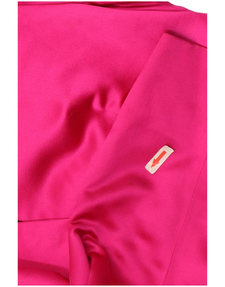 Vintage Womens 1 Button Blazer Jacket UK 10 Small Pink
