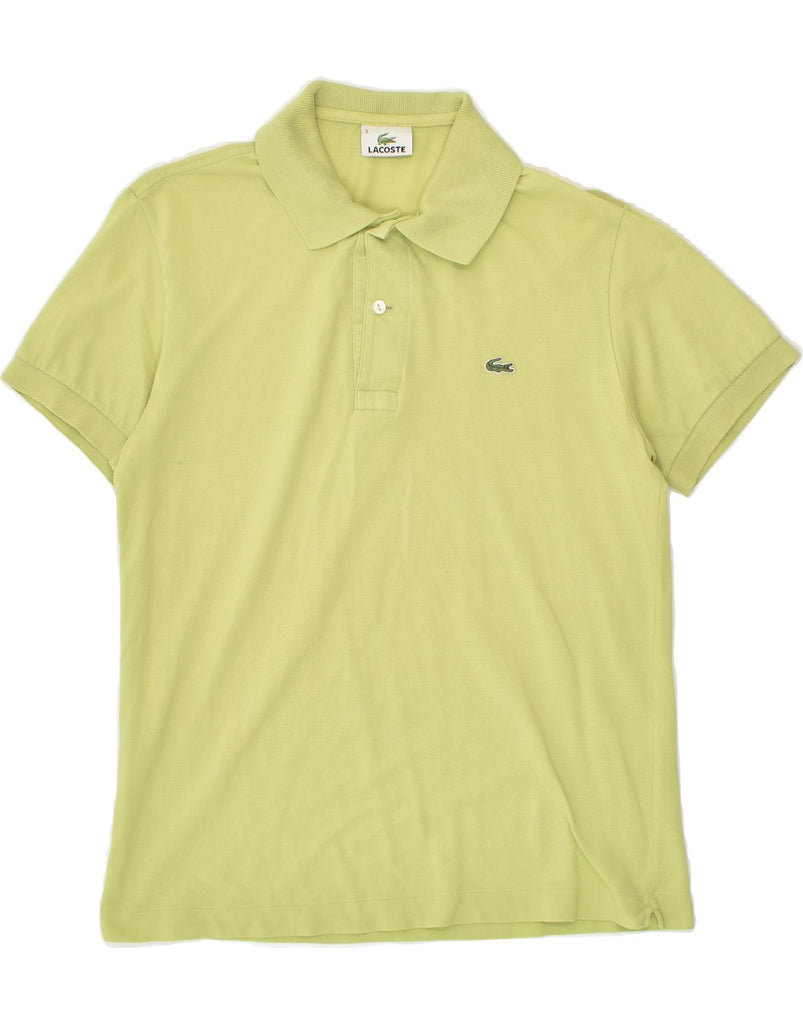 LACOSTE Mens Polo Shirt Size 3 Small Green Cotton | Vintage Lacoste | Thrift | Second-Hand Lacoste | Used Clothing | Messina Hembry 