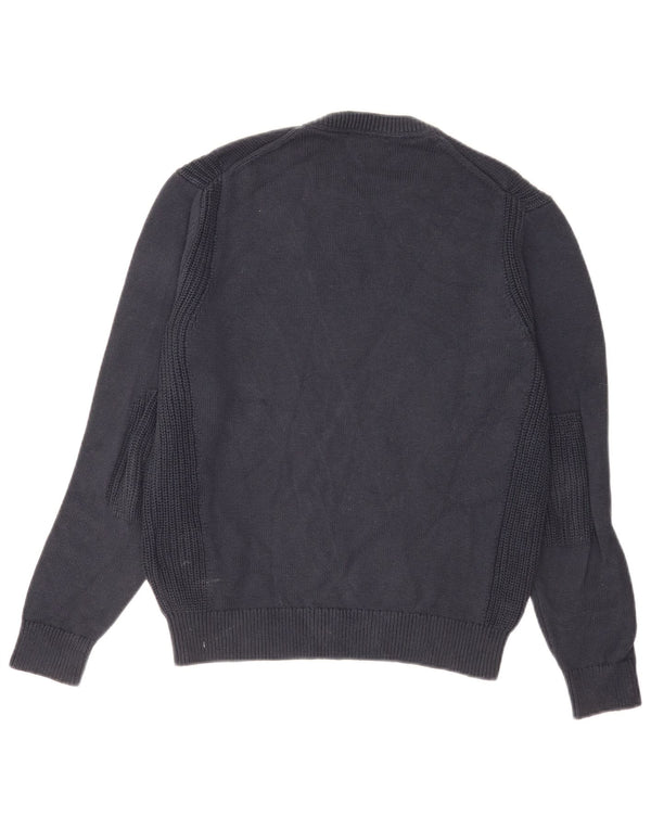 Hackett Mens Crew Neck Jumper Sweater Small Navy Blue Cotton