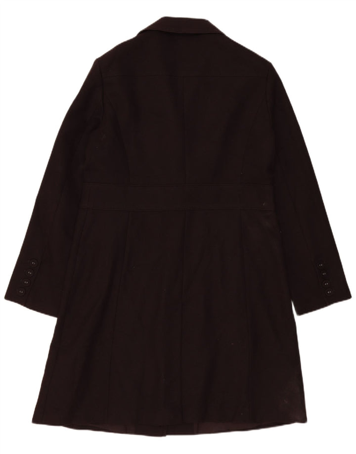 Hobbs Womens Overcoat UK 14 Large Brown Cotton