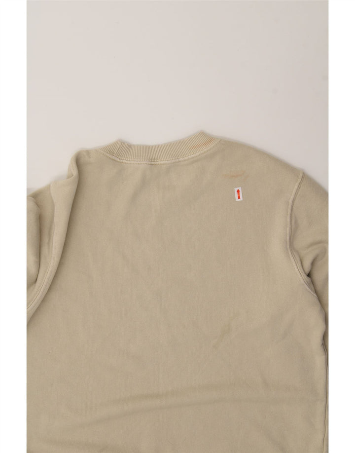 REEBOK Mens Sweatshirt Jumper Small Beige Cotton Vintage Reebok and Second-Hand Reebok from Messina Hembry 