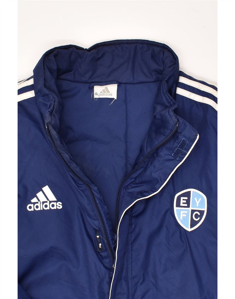 ADIDAS Mens Windbreaker Jacket UK 42 XL Blue Nylon | Vintage Adidas | Thrift | Second-Hand Adidas | Used Clothing | Messina Hembry 