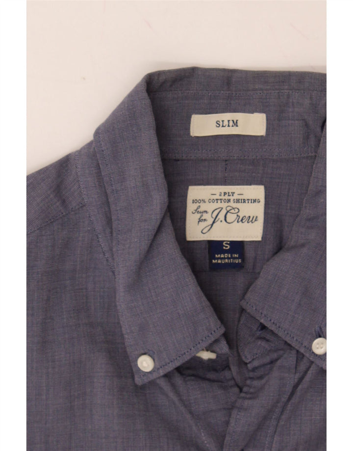J. CREW Mens Slim Shirt Small Navy Blue Cotton Vintage J. Crew and Second-Hand J. Crew from Messina Hembry 