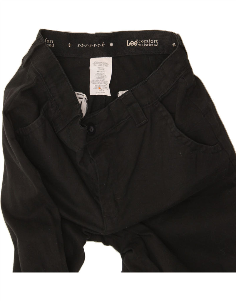 LEE Womens Chino Trousers US 4 Small W27 L28 Black Cotton Vintage Lee and Second-Hand Lee from Messina Hembry 