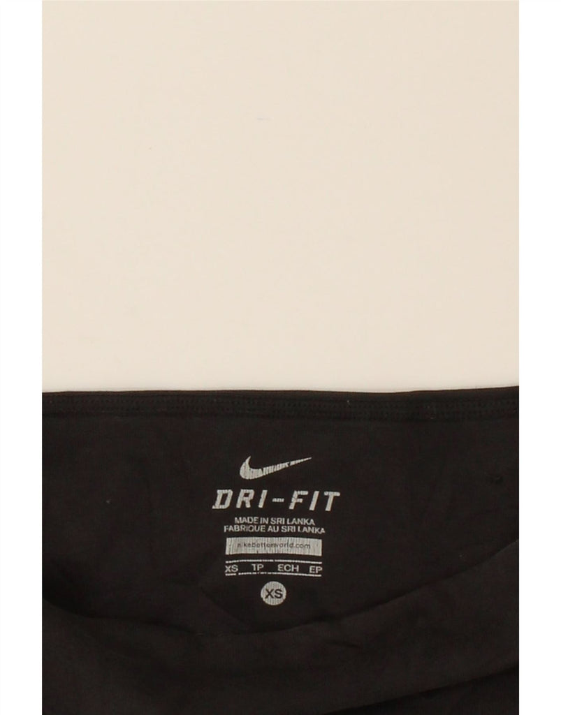 NIKE Womens Dri Fit Capri Leggings UK 6 XS  Black Cotton Vintage Nike and Second-Hand Nike from Messina Hembry 