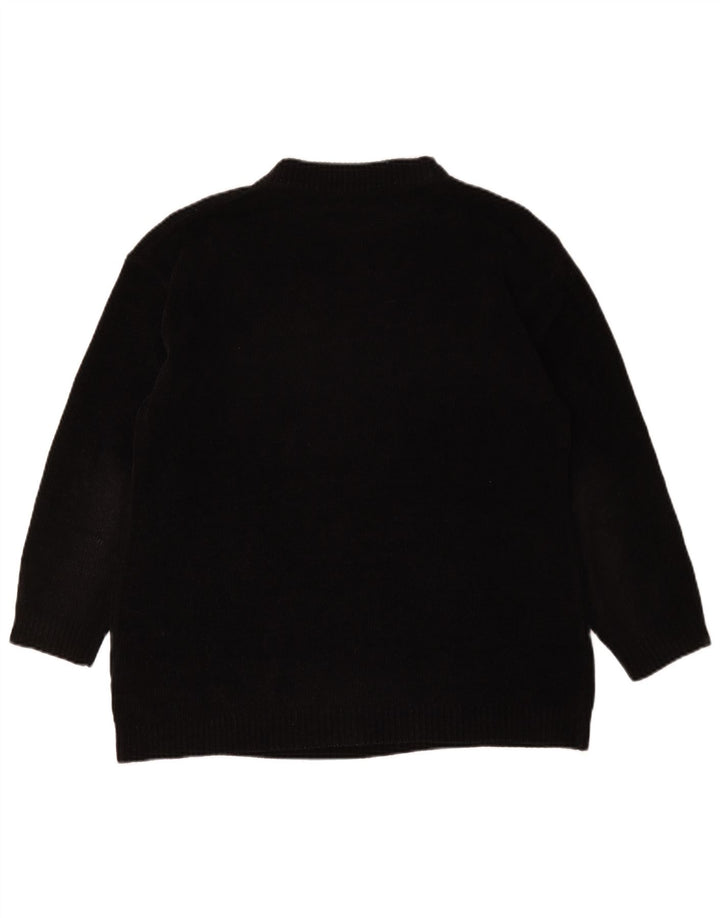 Canda Womens Oversized Turtle Neck Jumper Sweater UK 14/16 Medium Black