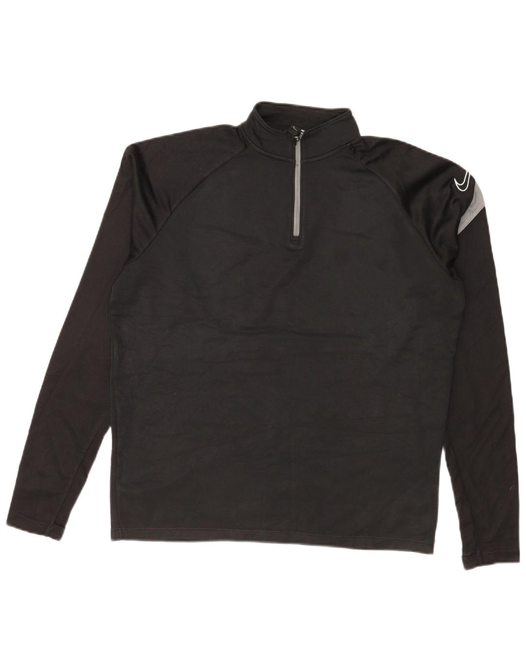 Nike Mens Dri Fit Graphic Sweatshirt Jumper Medium Black Colourblock