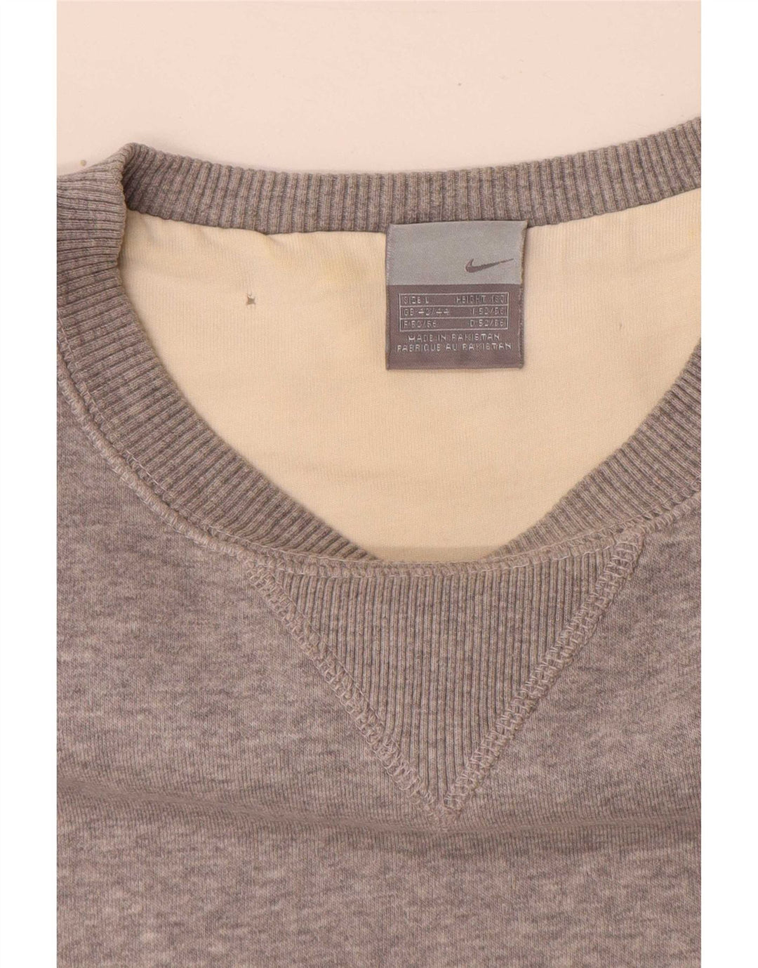 Nike Mens Sweatshirt Jumper UK 42/44 Large Grey Flecked