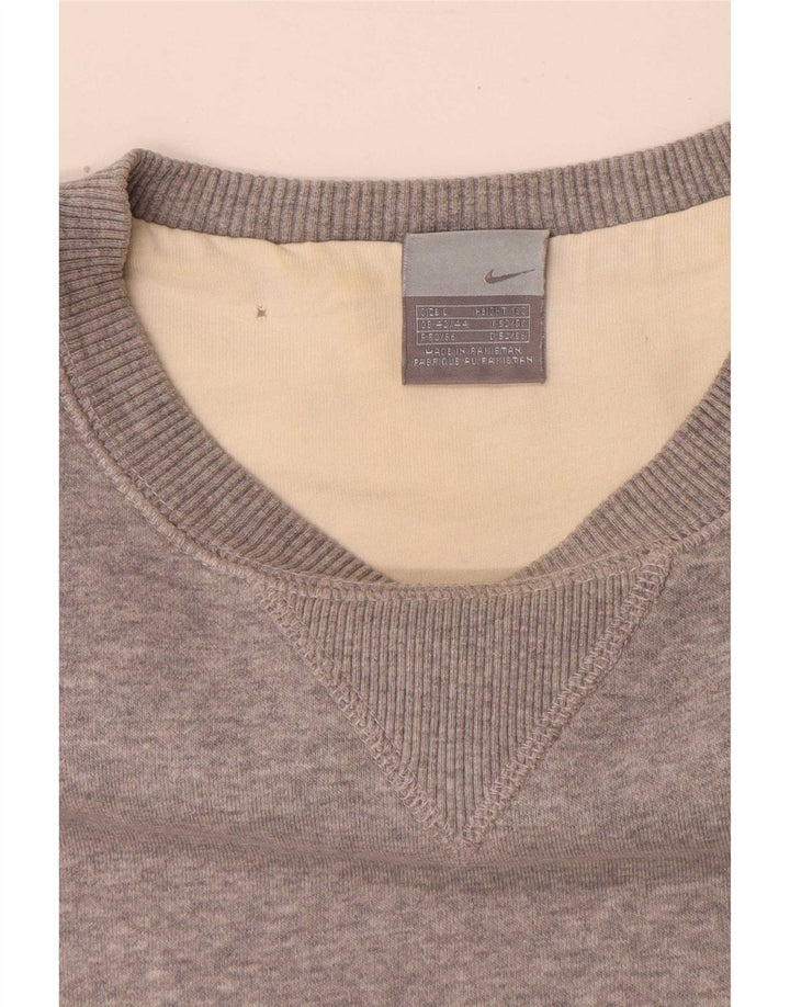 Nike Mens Sweatshirt Jumper UK 42/44 Large Grey Flecked