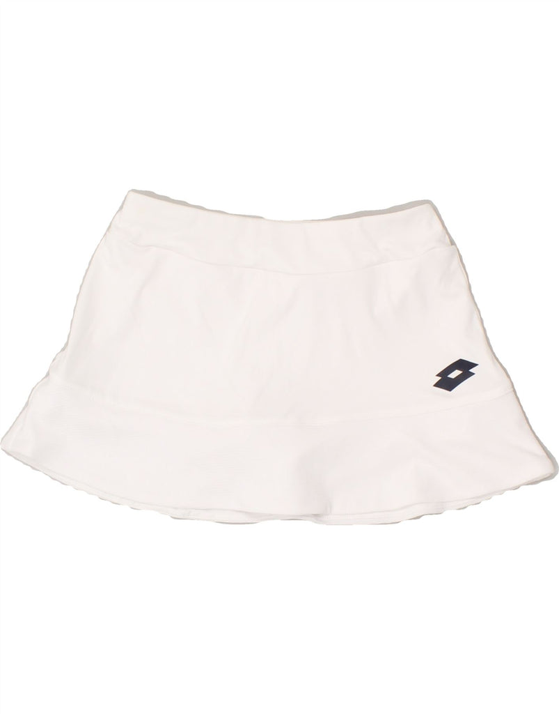 LOTTO Girls Skort 8-9 Years Small White | Vintage Lotto | Thrift | Second-Hand Lotto | Used Clothing | Messina Hembry 