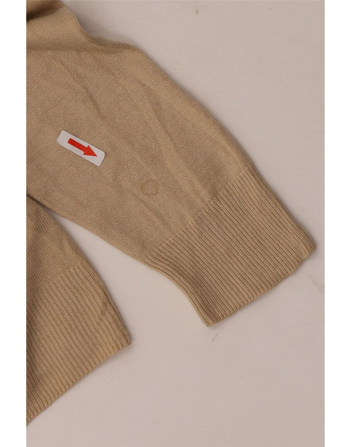 Marks & Spencer Womens Cardigan Sweater UK 14 Large Beige Acrylic