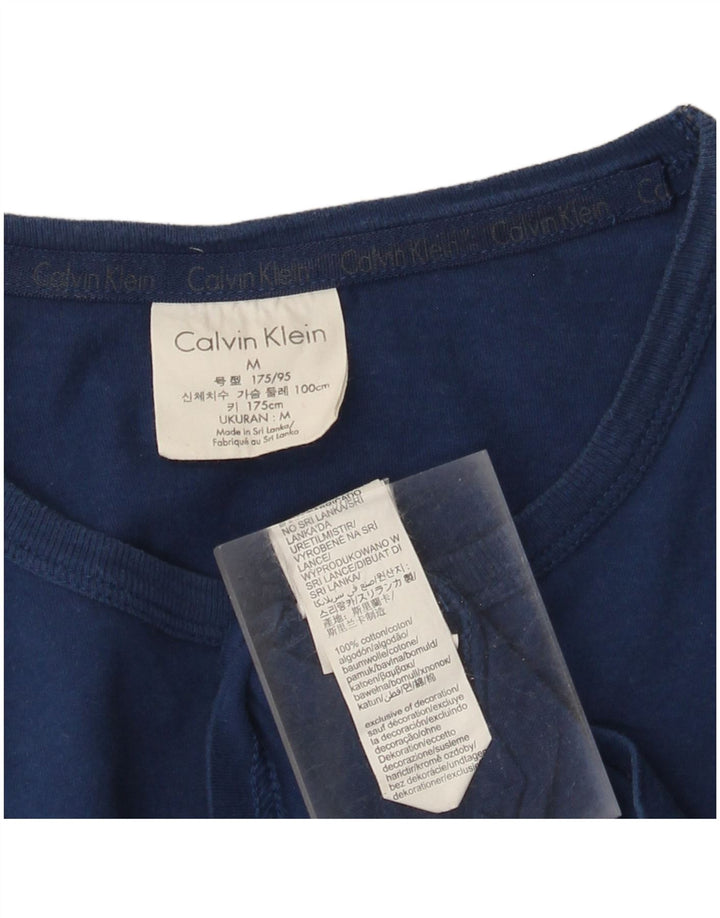 Calvin Klein Mens Graphic T-Shirt Top Medium Navy Blue Cotton