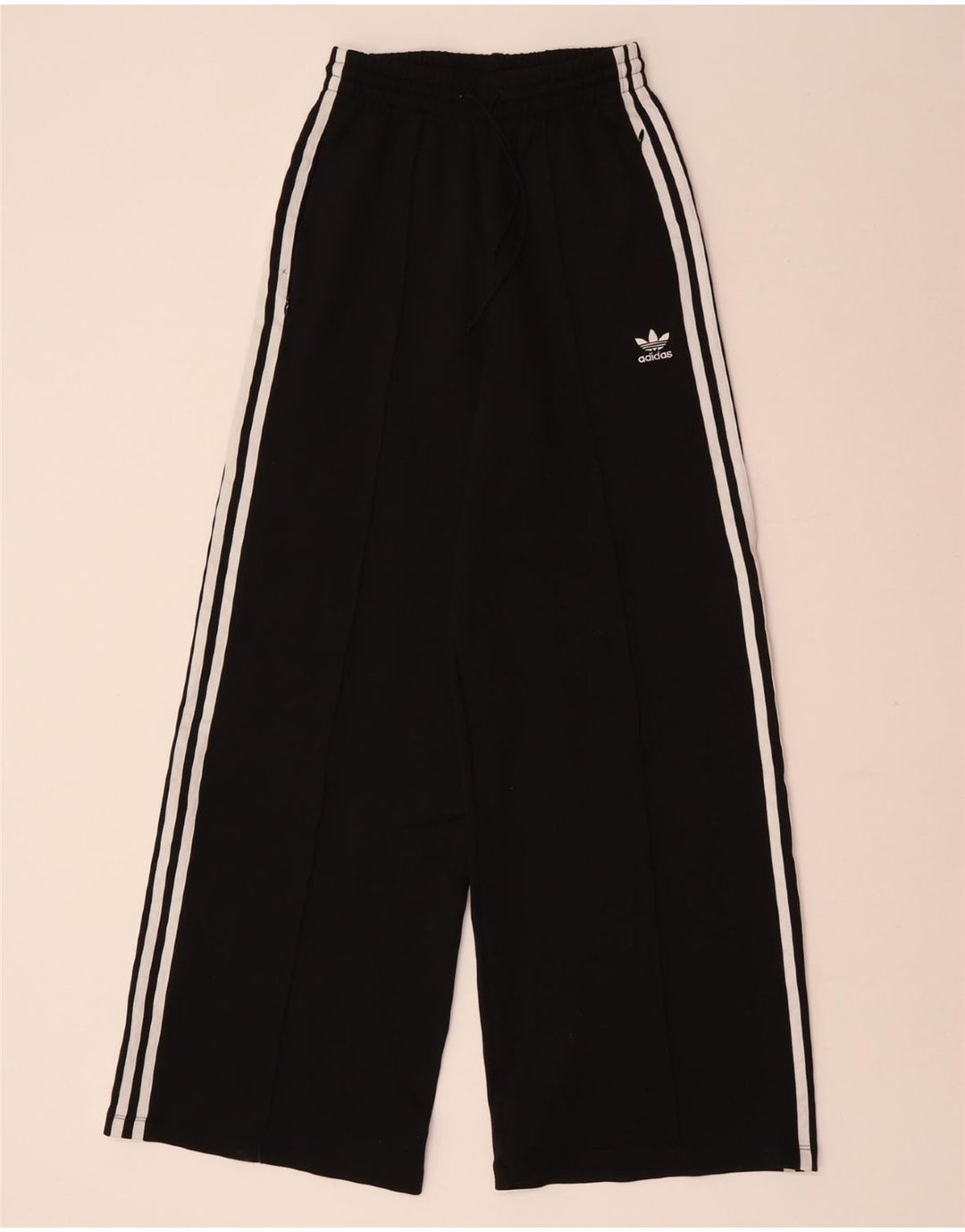 ADIDAS Womens Tracksuit Trousers UK 4 XS Black Polyester