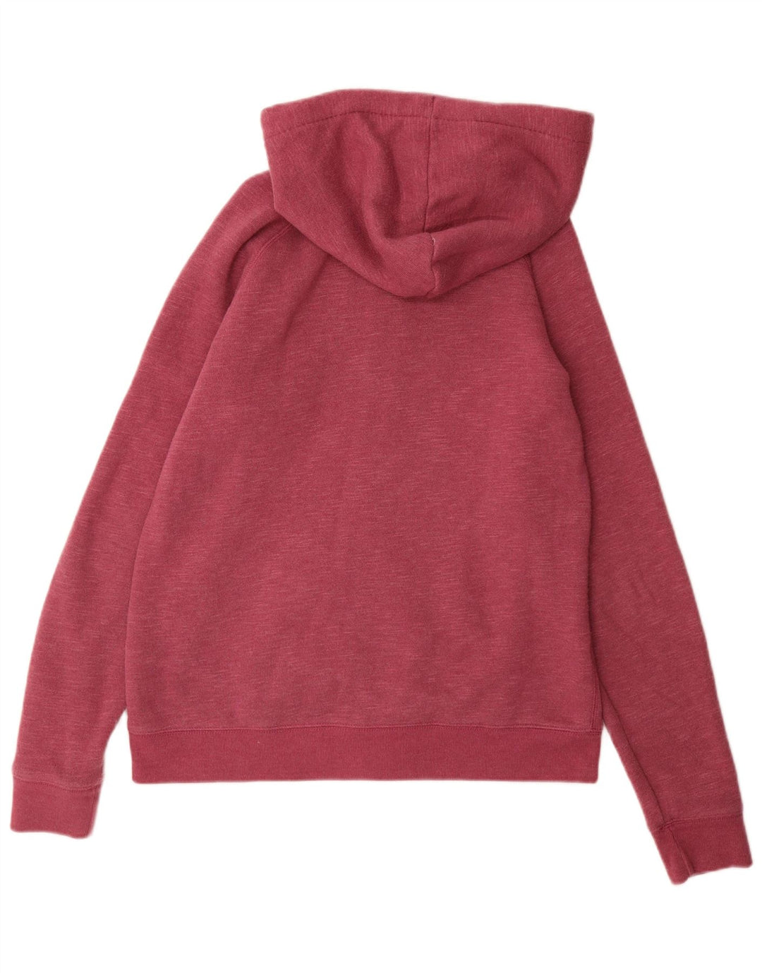 JACK WILLS Womens Zip Hoodie Sweater UK 16 Large  Burgundy Flecked
