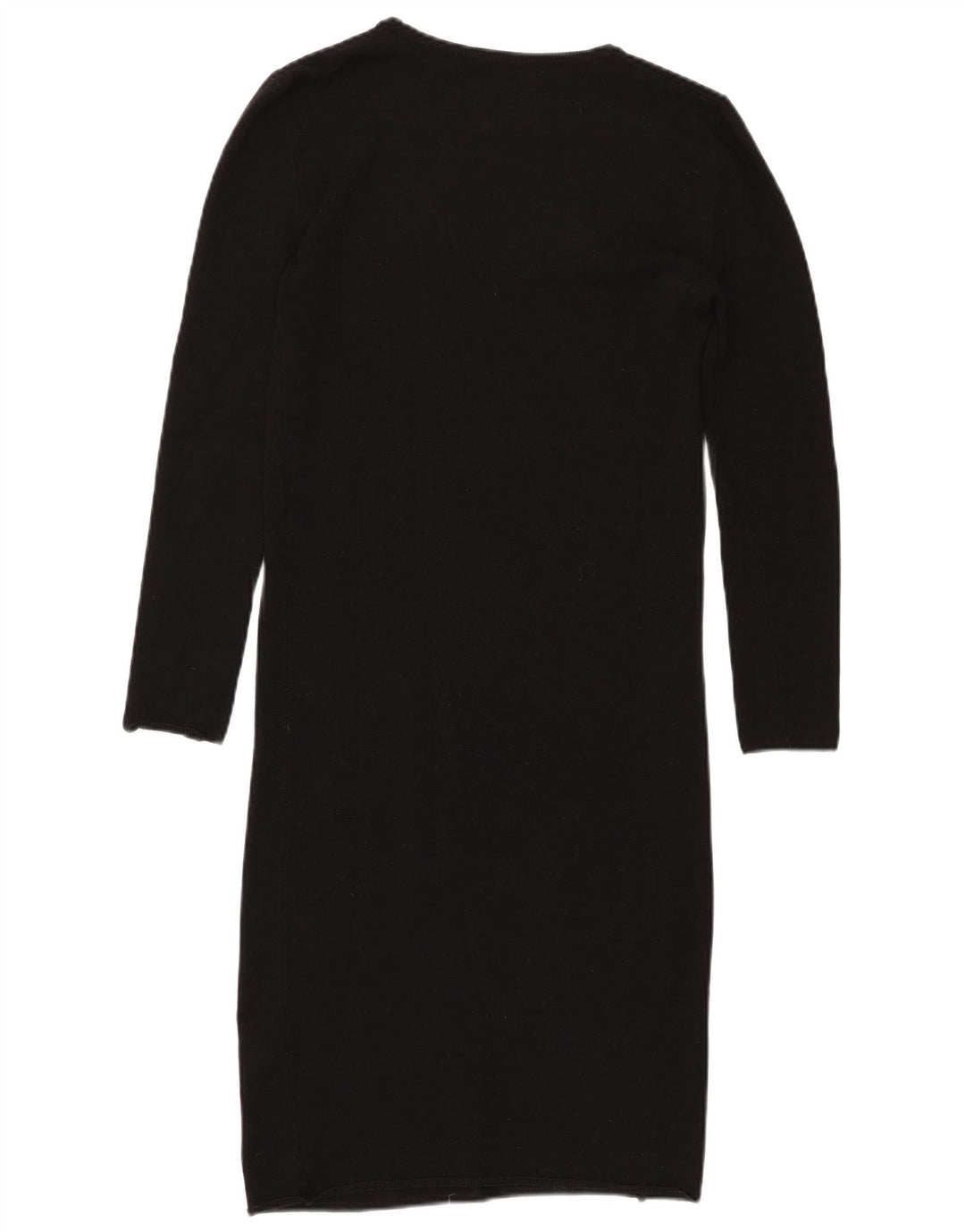 Zara Womens Long Sleeve Jumper Dress UK 12 Medium Black