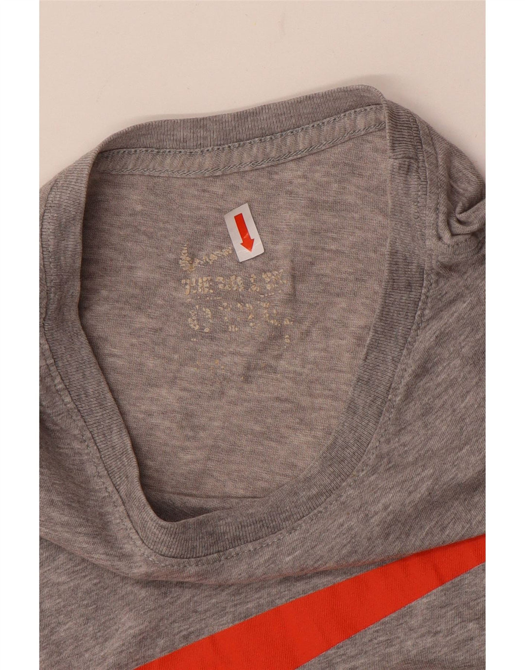 Nike Mens Graphic T-Shirt Top Large Grey Flecked