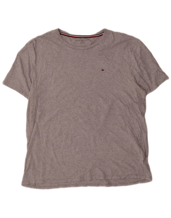 Tommy Hilfiger Mens T-Shirt Top XL Grey Cotton