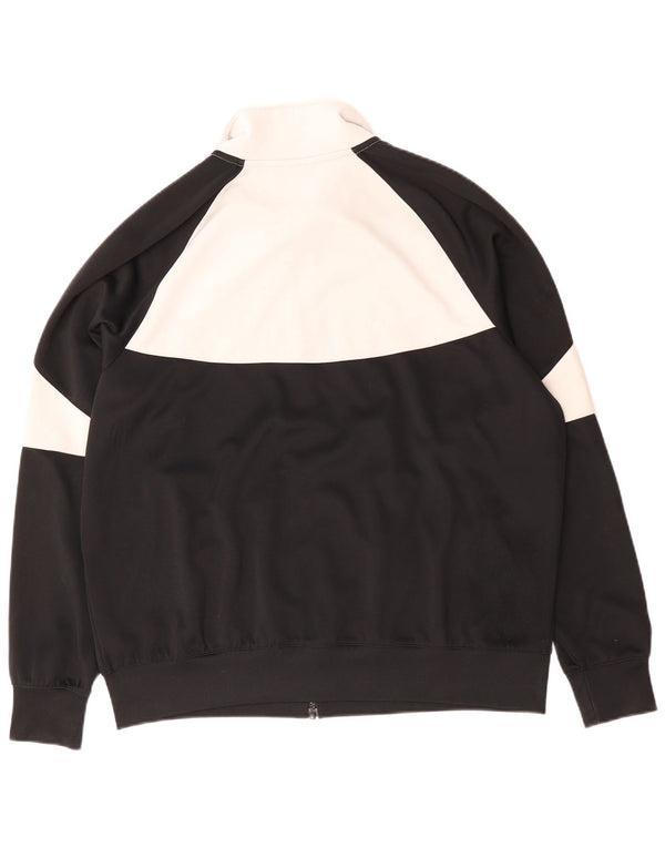 Nike Mens Tracksuit Top Jacket Medium Black Colourblock Polyester