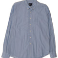 DACK'S Mens Slim Fit Shirt Large Blue Vintage Dack's and Second-Hand Dack's from Messina Hembry 