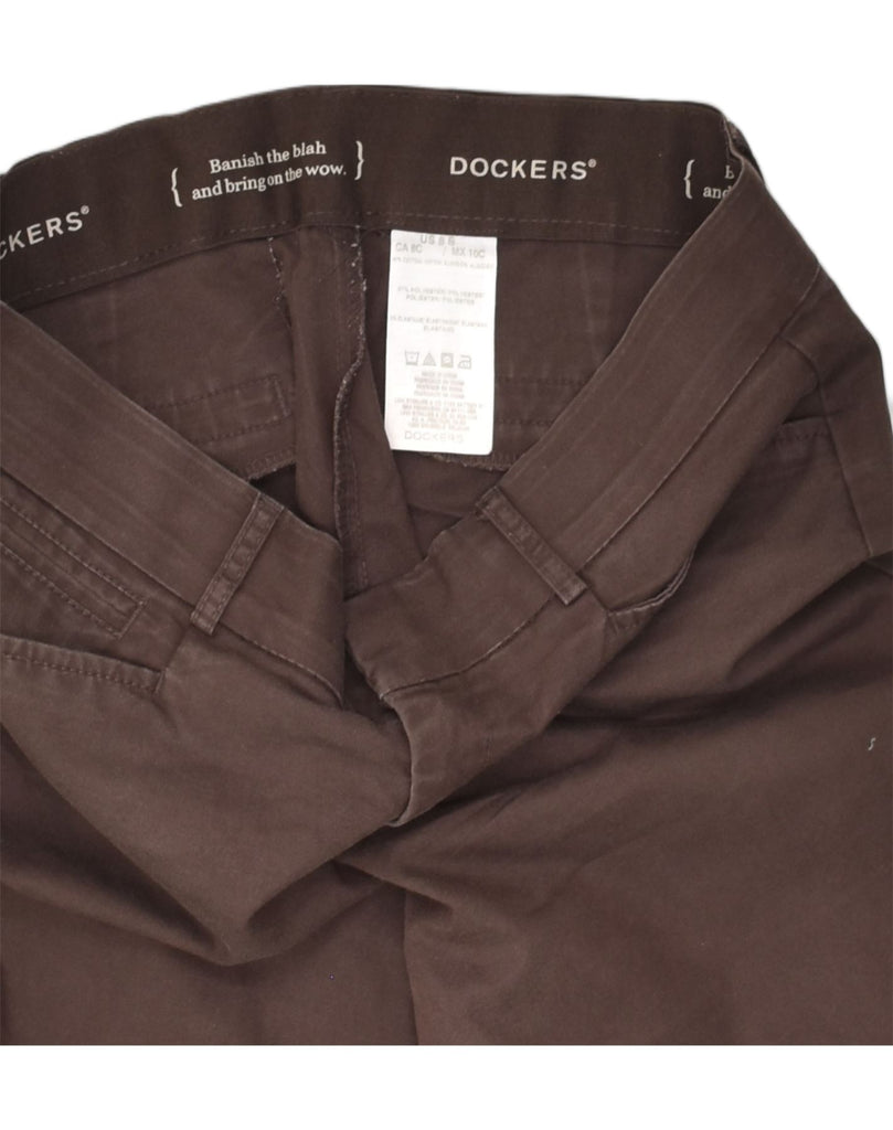 DOCKERS Womens Straight Casual Trousers US 8 Medium W32 L30 Brown | Vintage Dockers | Thrift | Second-Hand Dockers | Used Clothing | Messina Hembry 