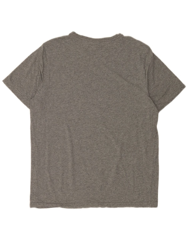 Puma Mens Graphic T-Shirt Top Large Grey Flecked