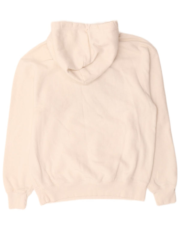 Tommy Hilfiger Mens Graphic Hoodie Jumper Small White Cotton