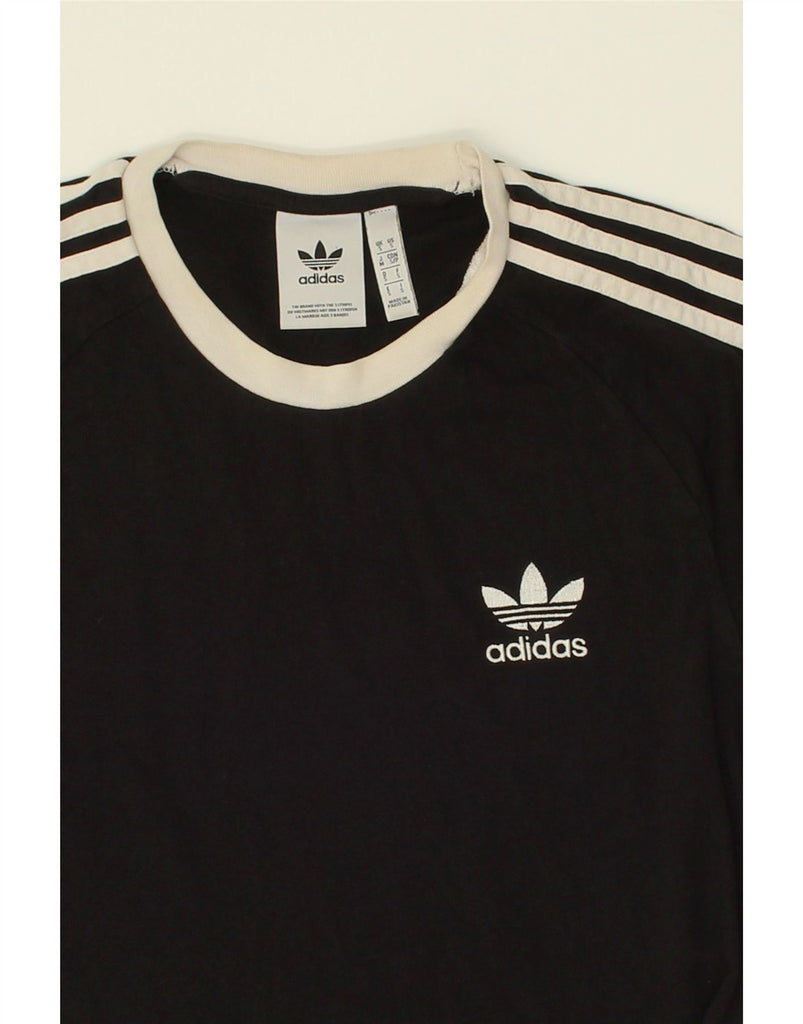 ADIDAS Mens T-Shirt Top Small Black Cotton | Vintage Adidas | Thrift | Second-Hand Adidas | Used Clothing | Messina Hembry 