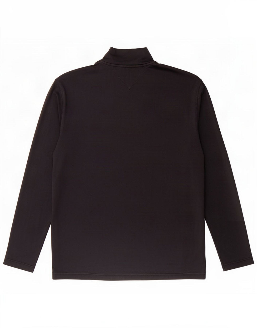 Tommy Hilfiger Mens Zip Neck Top Long Sleeve Large Black Polyester