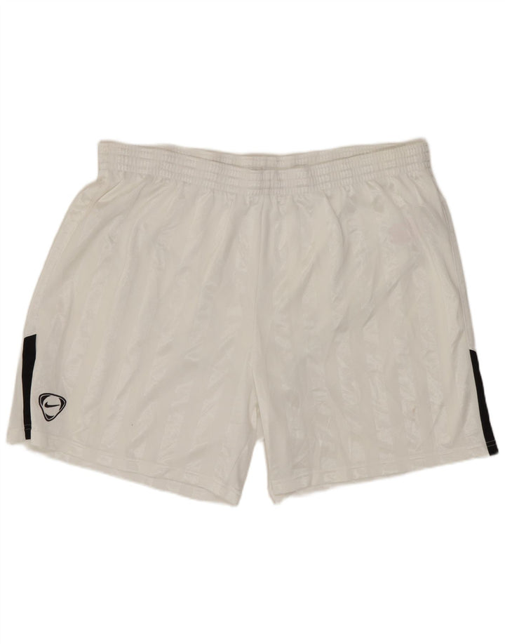 Nike Mens Sport Shorts XL  White Striped Polyester