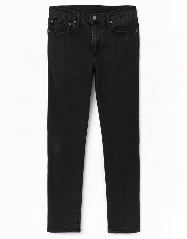 Levi's Mens 511 Slim Jeans W36 L32 Black Cotton