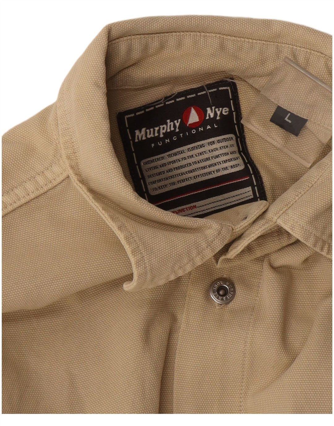Murphy & Nye Mens Shirt Large Beige