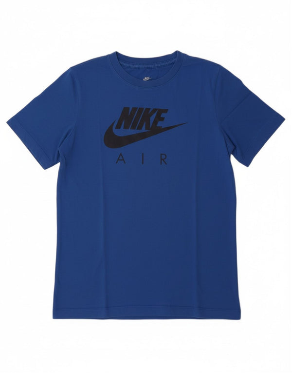 NIKE Boys Graphic T-Shirt Top 13-14 Years XL Blue Cotton