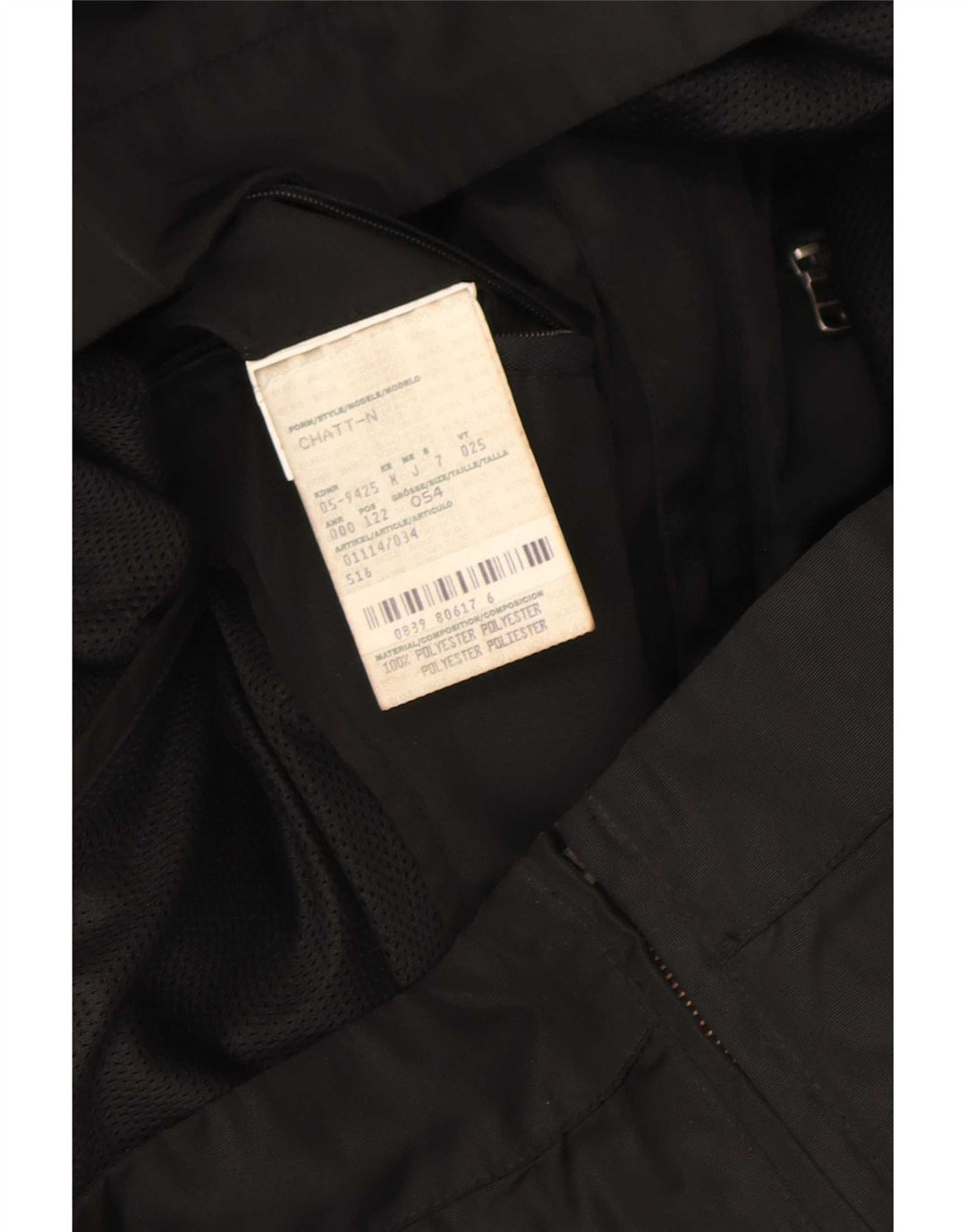 Hugo Boss Mens Bomber Jacket EU 54 2XL Black Polyester