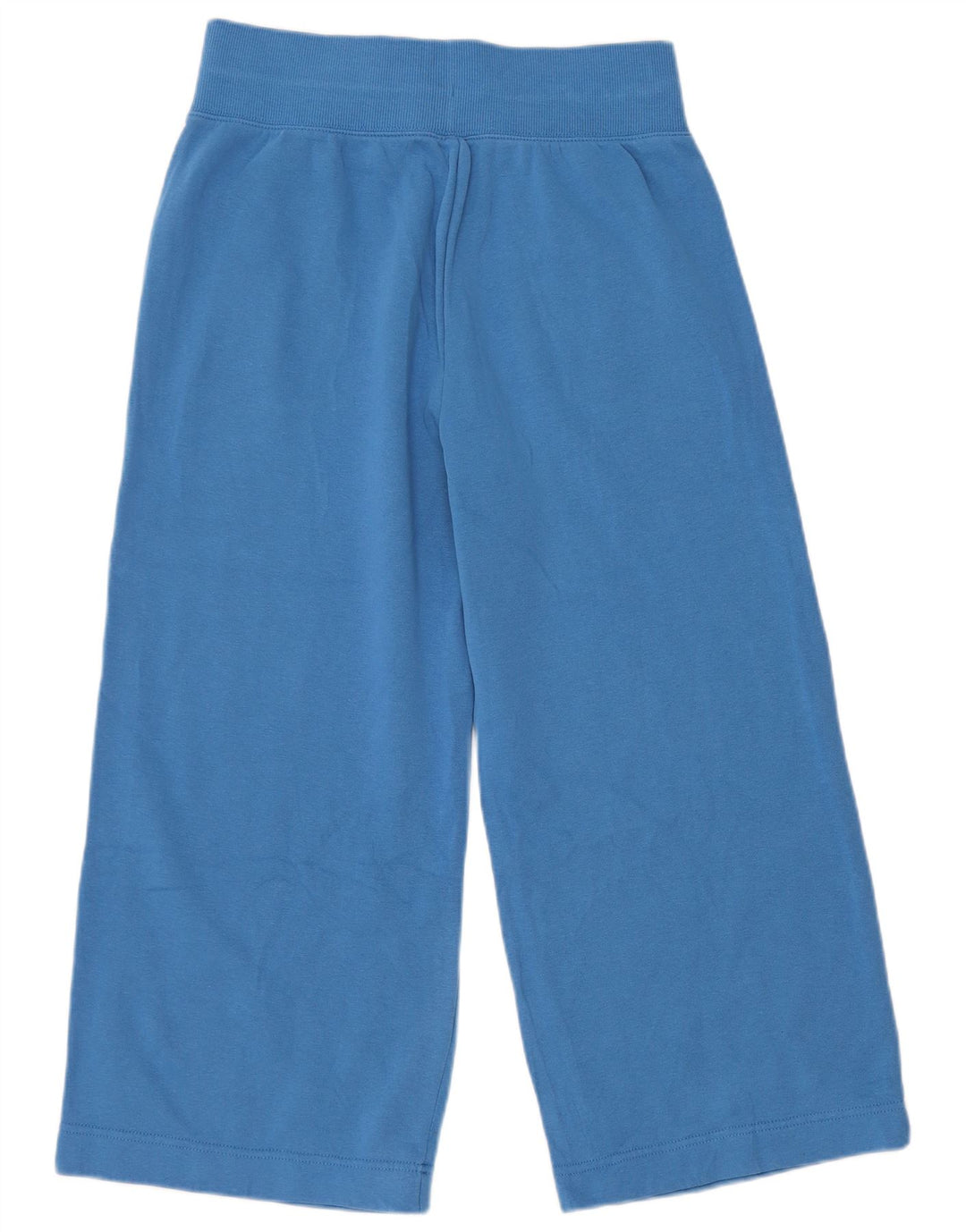 Nike Womens Crop Wide Leg Tracksuit Trousers UK 14 Medium Blue