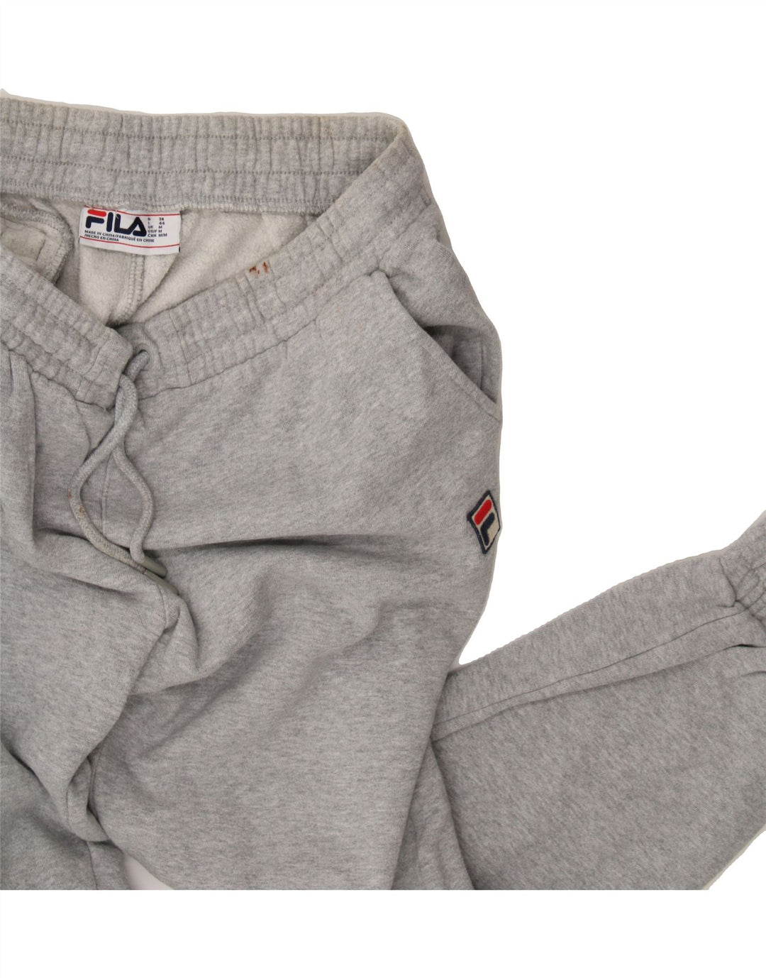 FILA Womens Tracksuit Trousers Joggers UK 14 Medium Grey Cotton Vintage Fila and Second-Hand Fila from Messina Hembry 