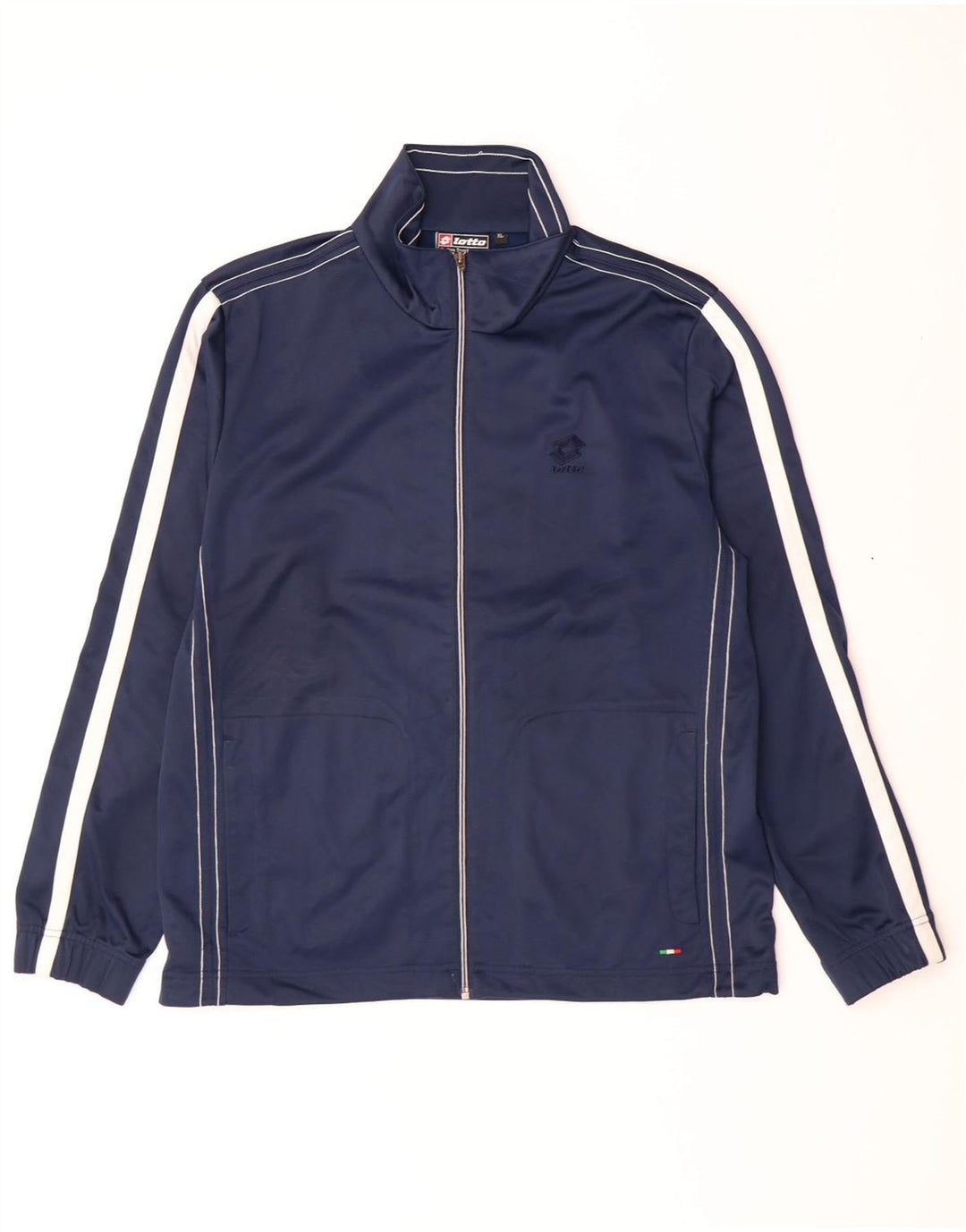Lotto Mens Tracksuit Top Jacket XL Navy Blue Polyester
