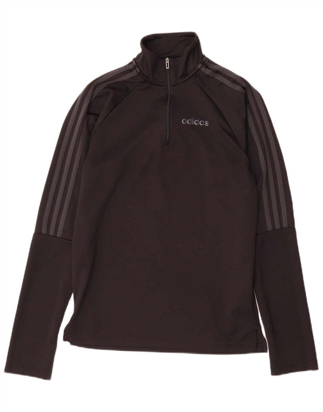 ADIDAS Mens Aeroready Zip Neck Pullover Tracksuit Top Small Black