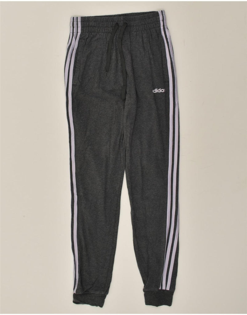 ADIDAS Womens Tracksuit Trousers Joggers Size 4/6 XS Grey Cotton | Vintage Adidas | Thrift | Second-Hand Adidas | Used Clothing | Messina Hembry 