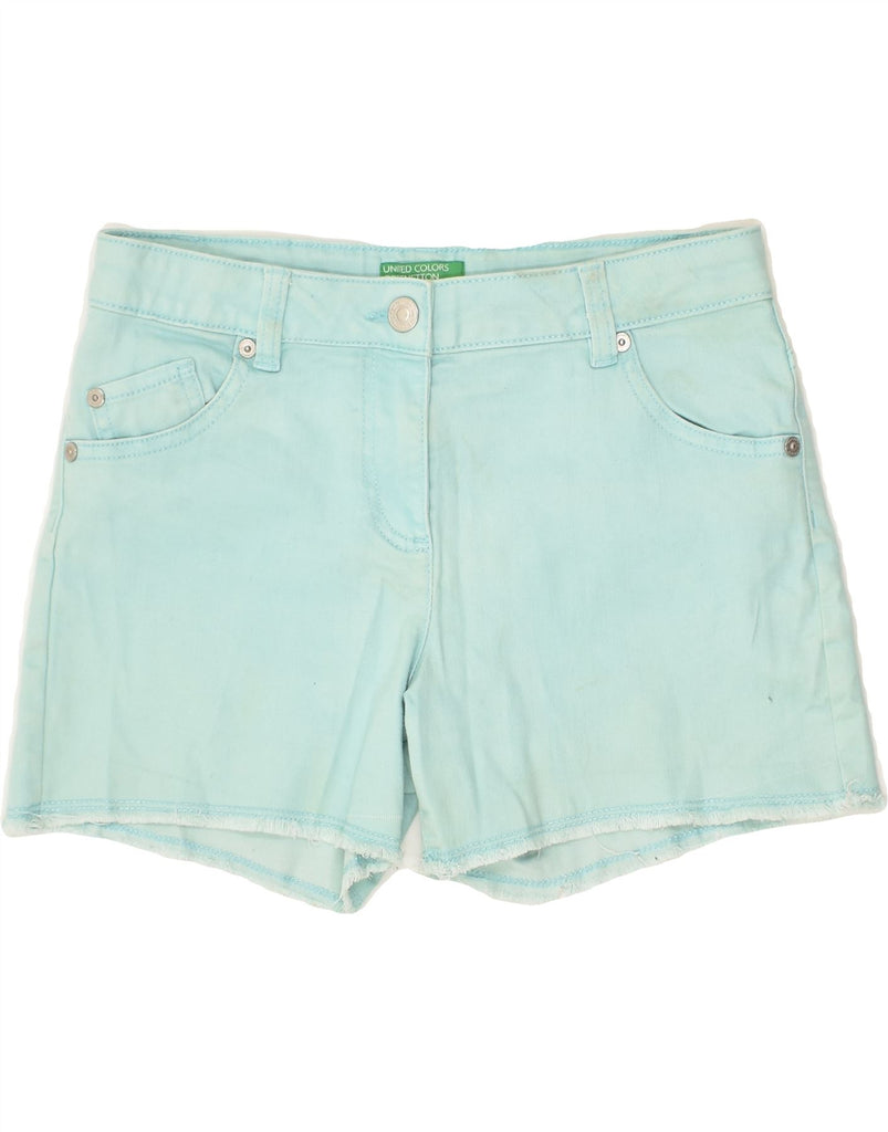 BENETTON Girls Denim Shorts 10-11 Years XL W26 Blue Cotton | Vintage Benetton | Thrift | Second-Hand Benetton | Used Clothing | Messina Hembry 