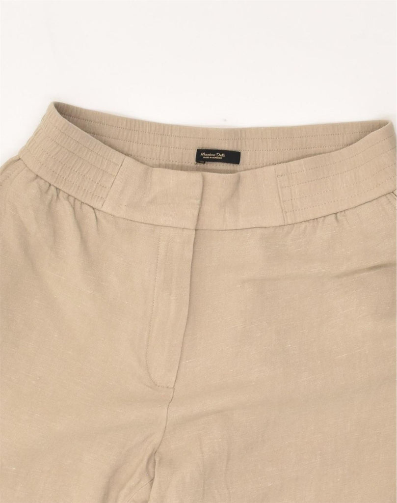 MASSIMO DUTTI Womens Straight Casual Trousers W28 L24  Beige | Vintage Massimo Dutti | Thrift | Second-Hand Massimo Dutti | Used Clothing | Messina Hembry 