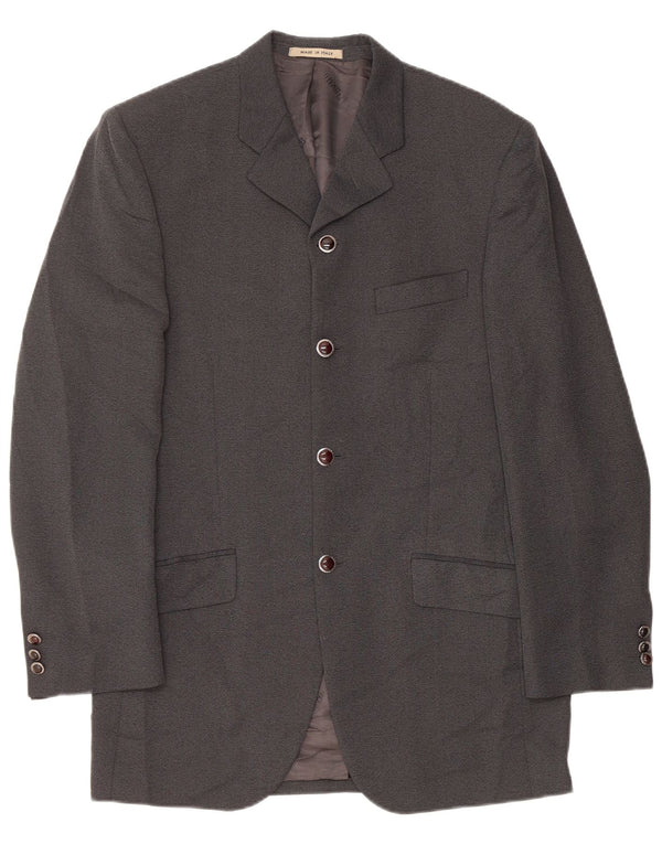 Carlo Pignatelli Mens Longline 4 Button Blazer Jacket IT 48 Medium Grey