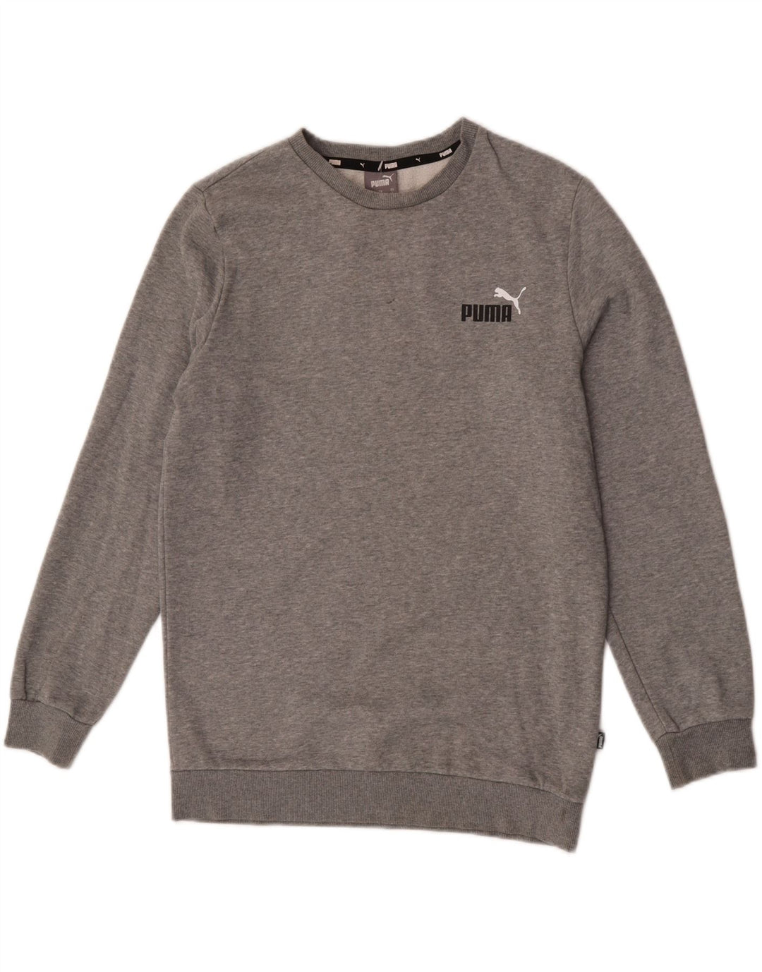 Puma Mens Sweatshirt Jumper Small Grey Flecked