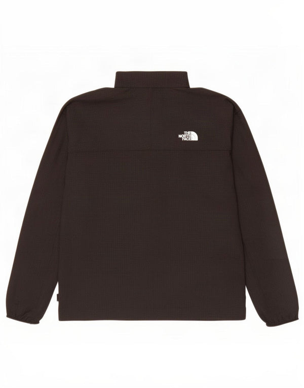 The North Face Mens Zip Neck Pullover Tracksuit Top Large Black Spotted